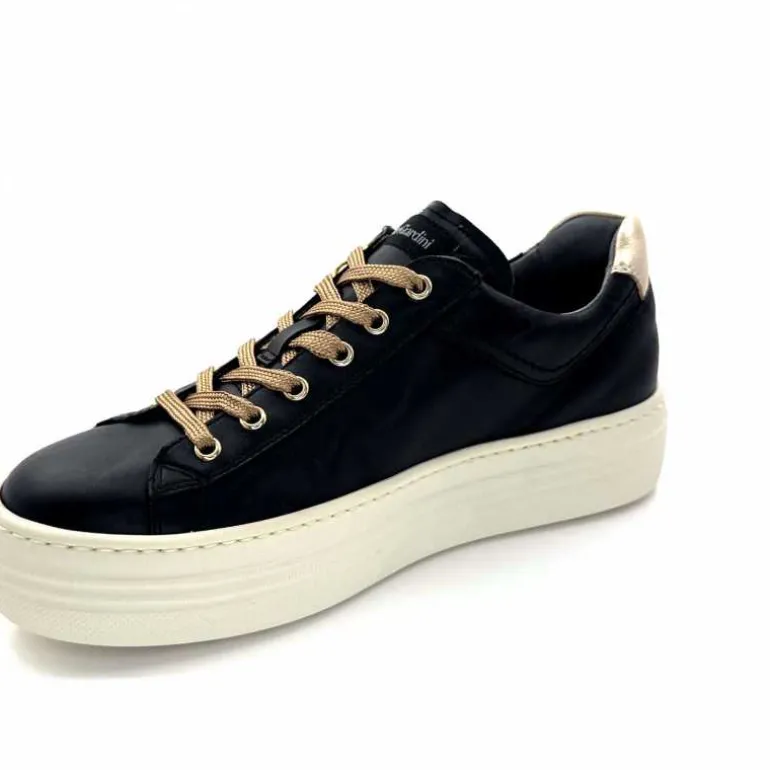 Nero Giardini Baskets Plateforme Fermeture Éclaire Nero Giardin 1411610 D100 Cuir Noir Clearance