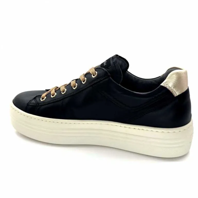 Nero Giardini Baskets Plateforme Fermeture Éclaire Nero Giardin 1411610 D100 Cuir Noir Clearance