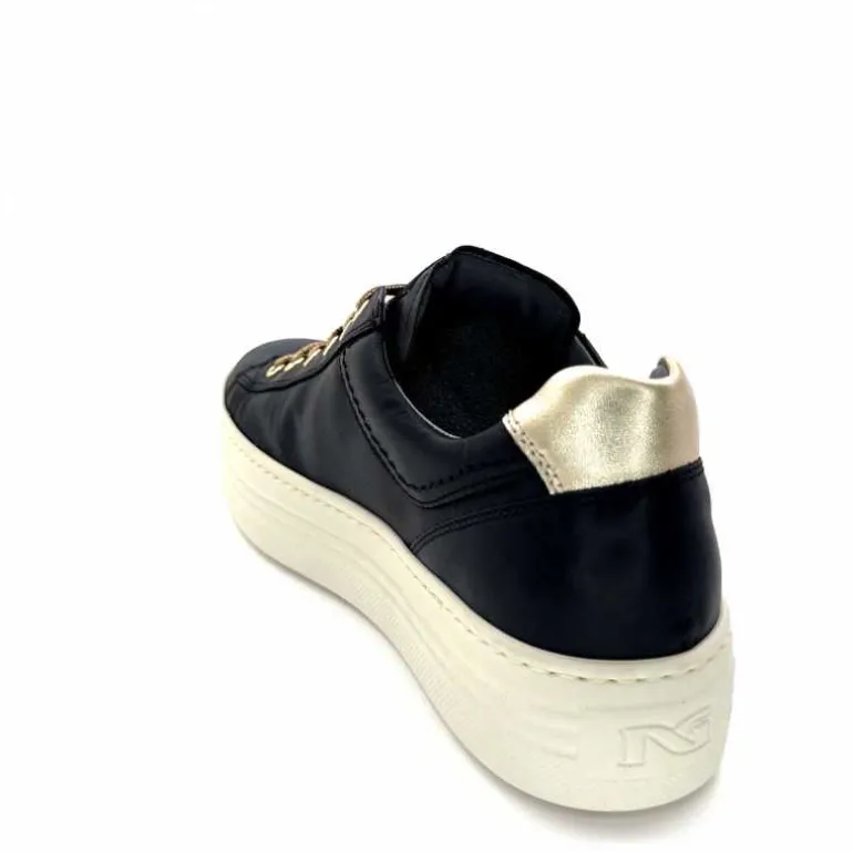 Nero Giardini Baskets Plateforme Fermeture Éclaire Nero Giardin 1411610 D100 Cuir Noir Clearance