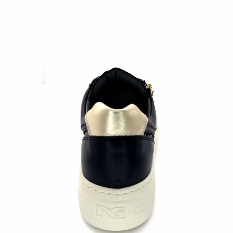 Nero Giardini Baskets Plateforme Fermeture Éclaire Nero Giardin 1411610 D100 Cuir Noir Clearance