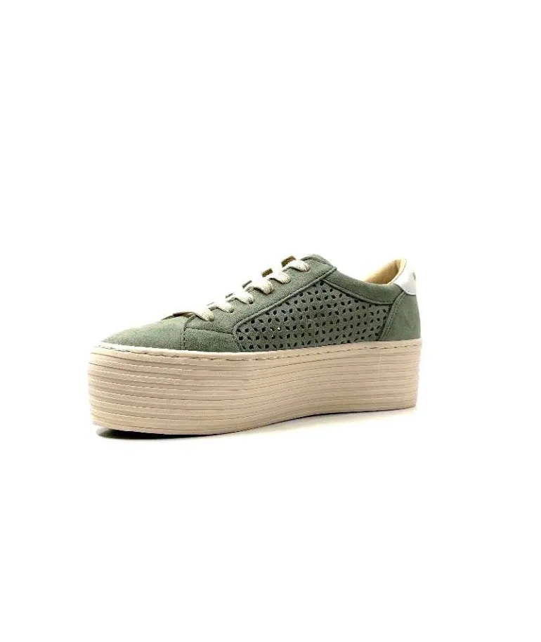 No Name Baskets Plateforme Spice Sneaker Cuir D'Eau Vert Flash Sale
