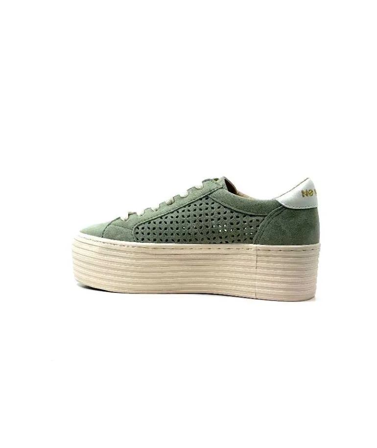 No Name Baskets Plateforme Spice Sneaker Cuir D'Eau Vert Flash Sale