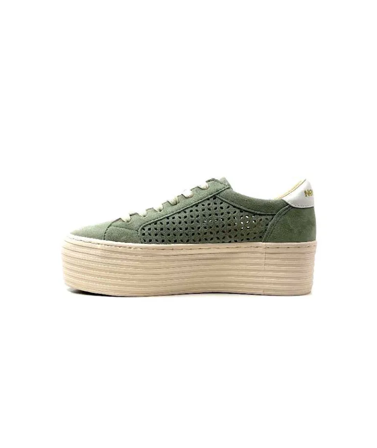 No Name Baskets Plateforme Spice Sneaker Cuir D'Eau Vert Flash Sale