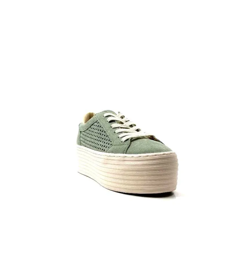 No Name Baskets Plateforme Spice Sneaker Cuir D'Eau Vert Flash Sale