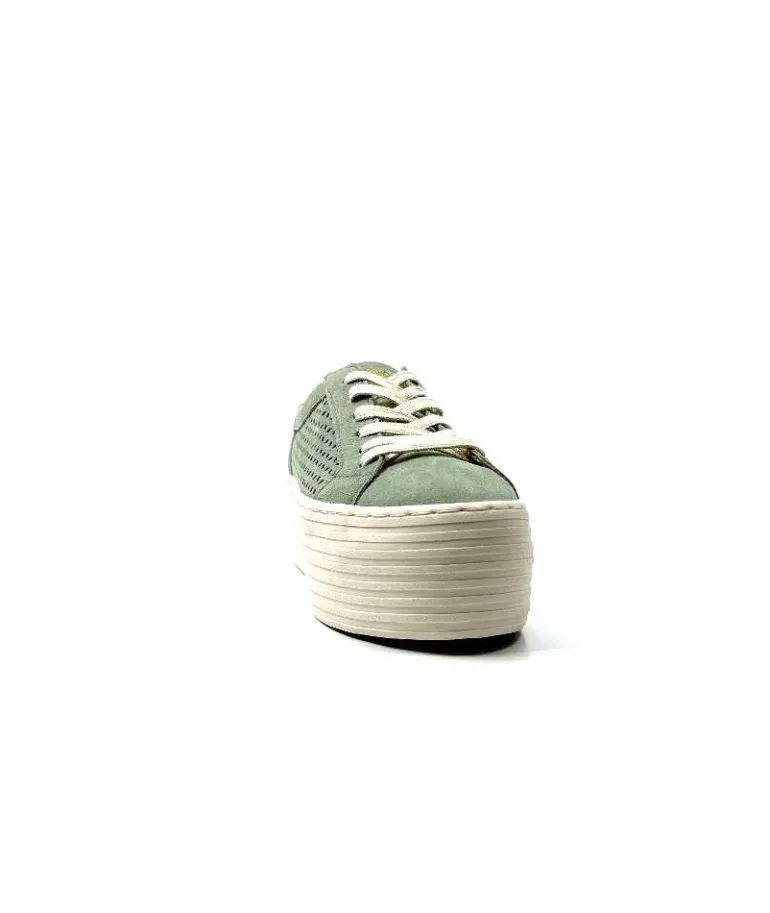 No Name Baskets Plateforme Spice Sneaker Cuir D'Eau Vert Flash Sale