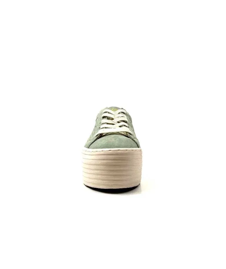 No Name Baskets Plateforme Spice Sneaker Cuir D'Eau Vert Flash Sale