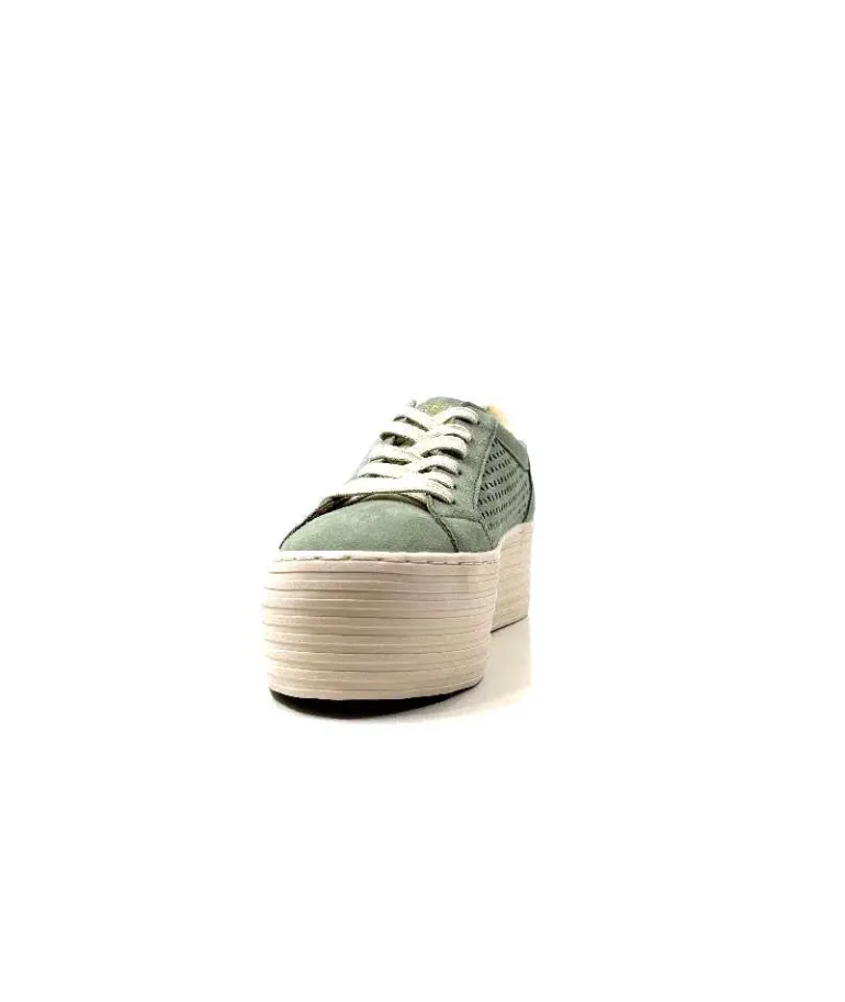 No Name Baskets Plateforme Spice Sneaker Cuir D'Eau Vert Flash Sale