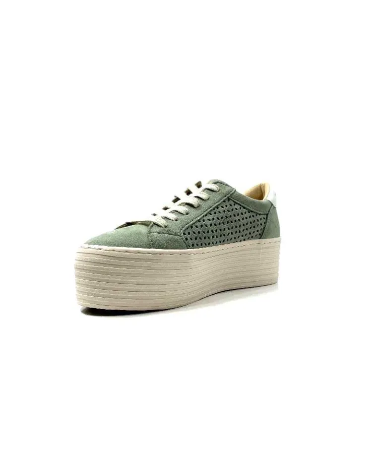No Name Baskets Plateforme Spice Sneaker Cuir D'Eau Vert Flash Sale