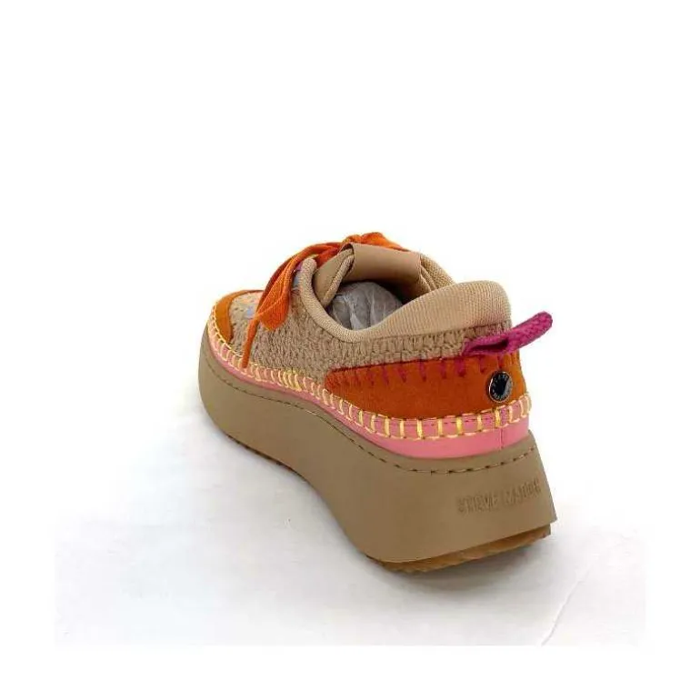 baskets_plateforme_steve_madden_double_take_textile_rose_orange_beige_16.webp Steve Madden Baskets Plateforme Double Take Textile Orange Beige Rose Clearance