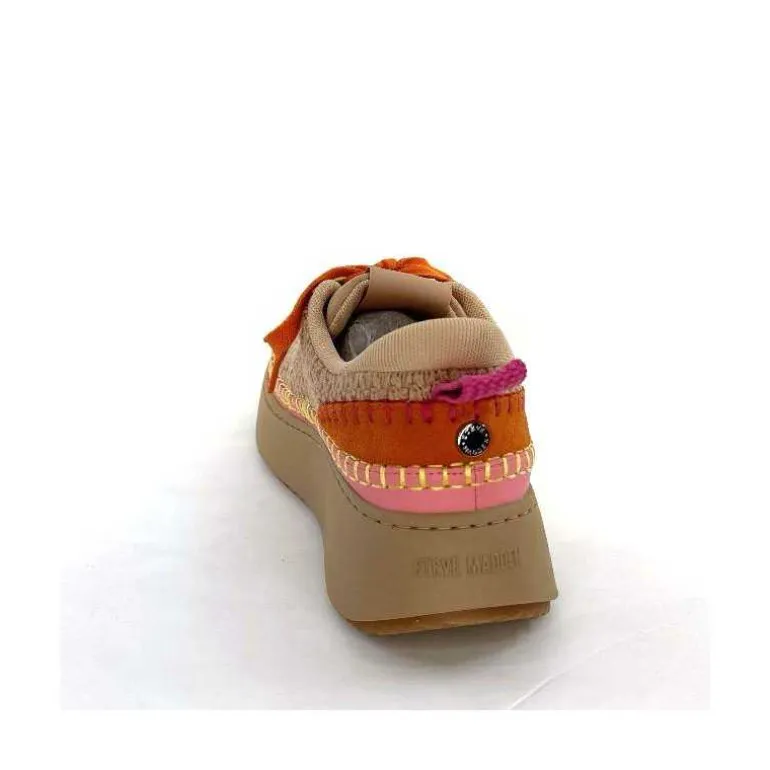 baskets_plateforme_steve_madden_double_take_textile_rose_orange_beige_17.webp Steve Madden Baskets Plateforme Double Take Textile Orange Beige Rose Clearance