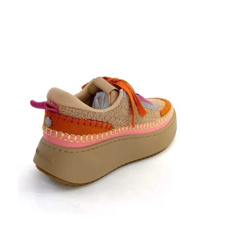 baskets_plateforme_steve_madden_double_take_textile_rose_orange_beige_21.webp Steve Madden Baskets Plateforme Double Take Textile Orange Beige Rose Clearance