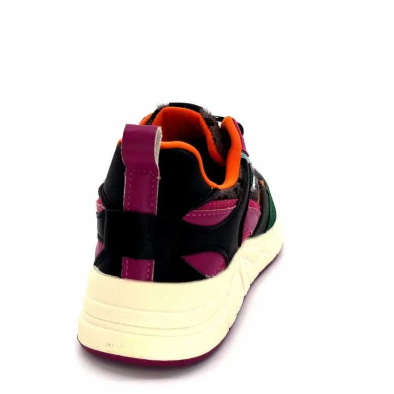 poelman Baskets Posh 193332 Textile Golf Green Multicolore Vert Sale