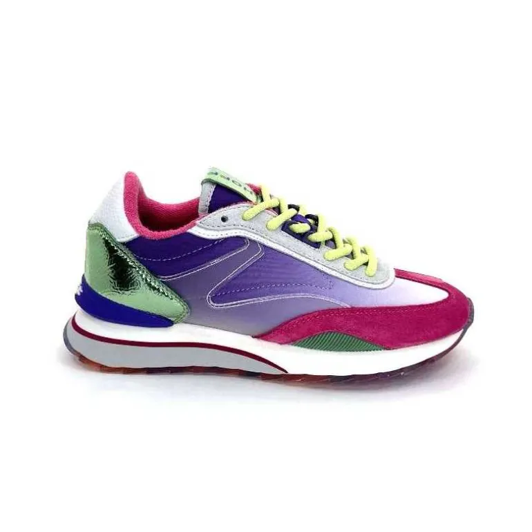 hoff Baskets Running Star Daim Fushia Textile Violet Métal Vert Blanc Best