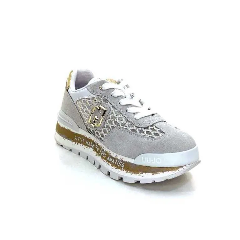 baskets_running_liujo_ba_daim_gris_3.webp Liu.Jo Baskets Running Ba4001 Daim Gris Blanc Flash Sale