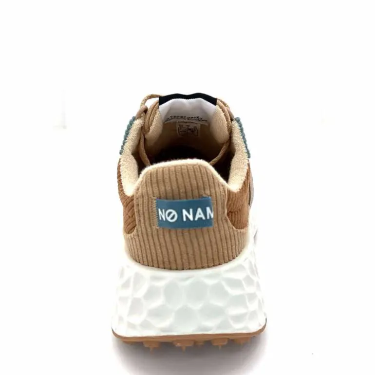 No Name Baskets Running Carter Runner W Velour Beige Bleu Marron New