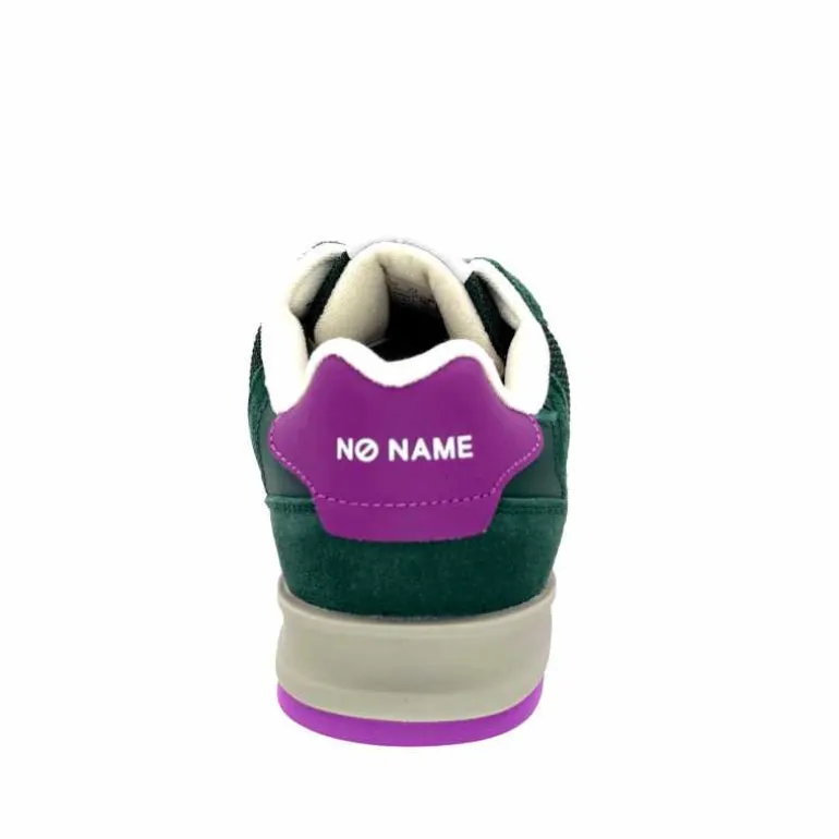 No Name Baskets Running Tova Runner W Daim Vert Textile Vert Blanc Violet BlancFushiaVert Flash Sale