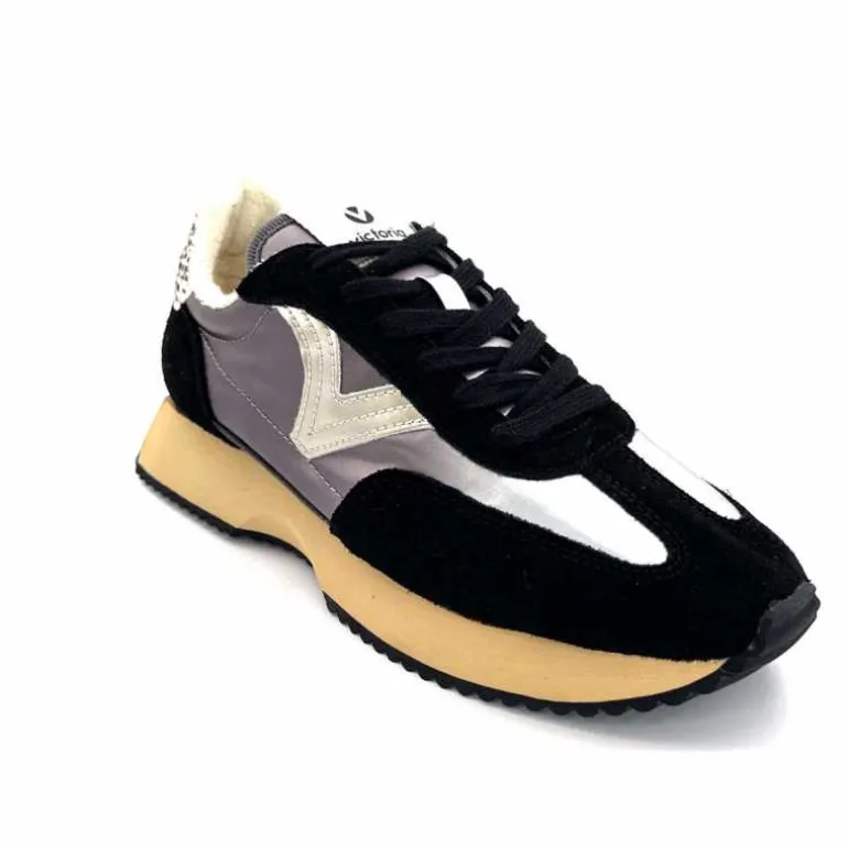 baskets_running_victoria__daim_noir_gris_3.webp Victoria Baskets Running 1134111 Daim Noir Gris GrisFoncéNoir New