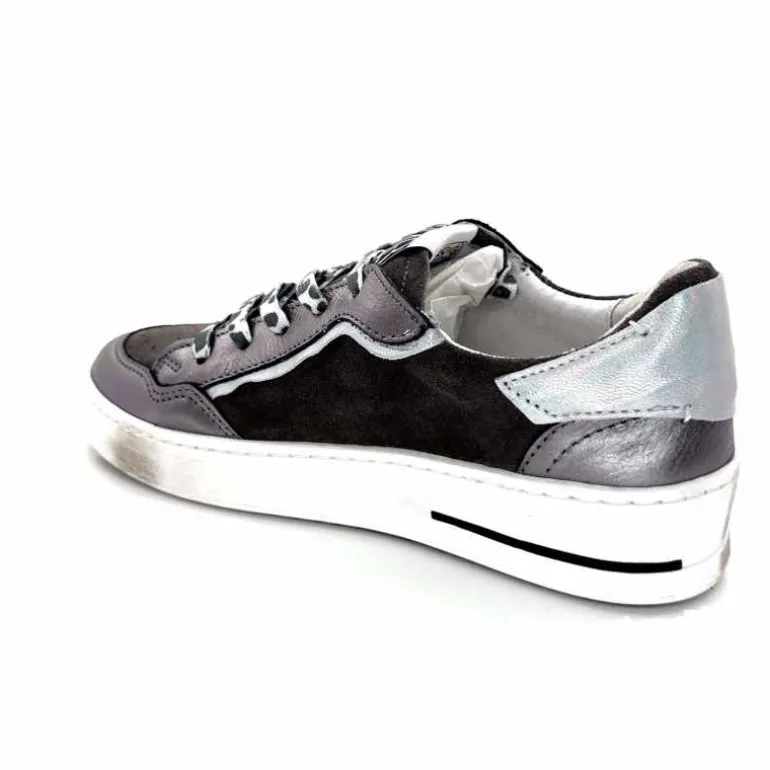 Semerdjian Baskets SMR23 Ales A625 Cuir Métallique Gris Daim Gris GrisMétal Store
