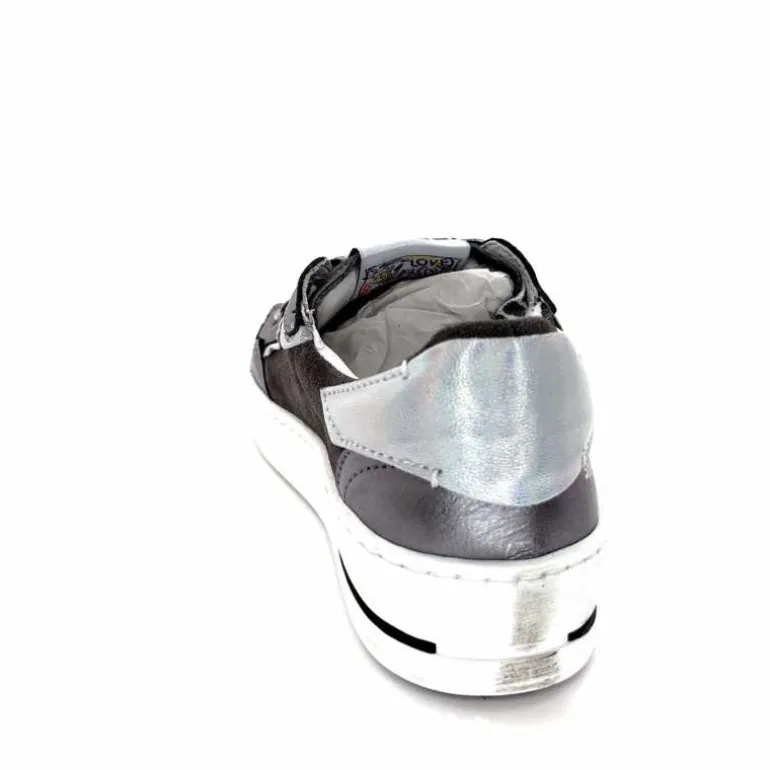 Semerdjian Baskets SMR23 Ales A625 Cuir Métallique Gris Daim Gris GrisMétal Store