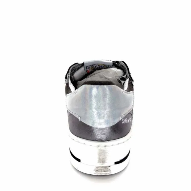 Semerdjian Baskets SMR23 Ales A625 Cuir Métallique Gris Daim Gris GrisMétal Store