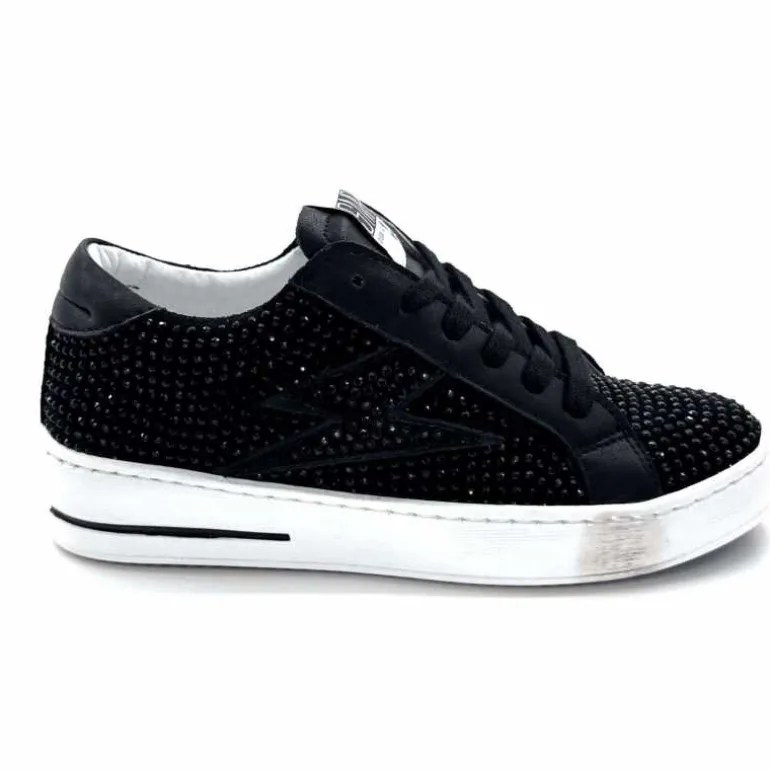 Semerdjian Baskets SMR23 Maya A412 Daim & Strass Noir New