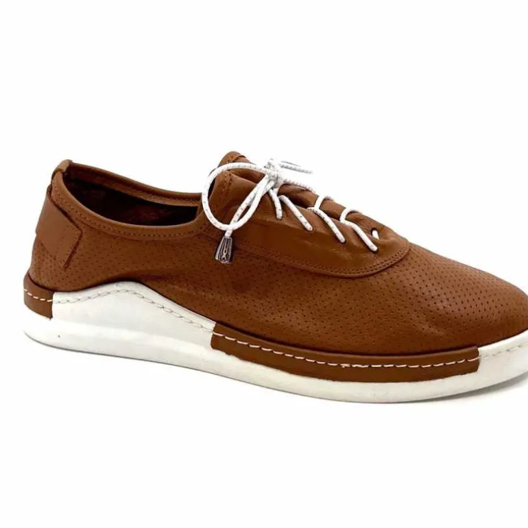 428-ivoire Baskets Souples Ivoire G377 791 Cuir Marron Discount