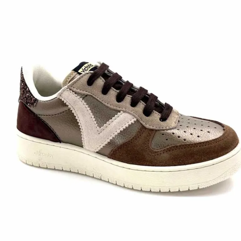 Victoria Baskets 1258257 Cuir Platine Marron Best