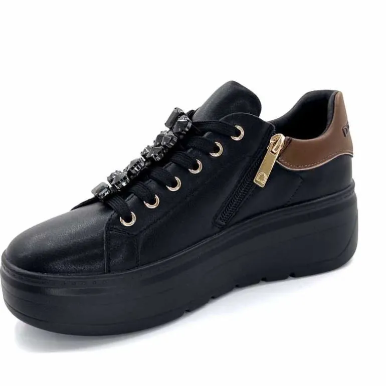 baskets_zip_ivoire__cuir_noir_10.webp Ivoire0130a Baskets Zip Ivoire 675527 Cuir Noir Clearance