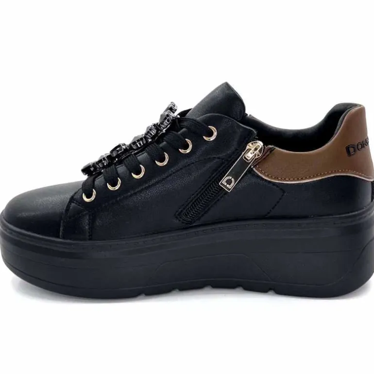 baskets_zip_ivoire__cuir_noir_12.webp Ivoire0130a Baskets Zip Ivoire 675527 Cuir Noir Clearance