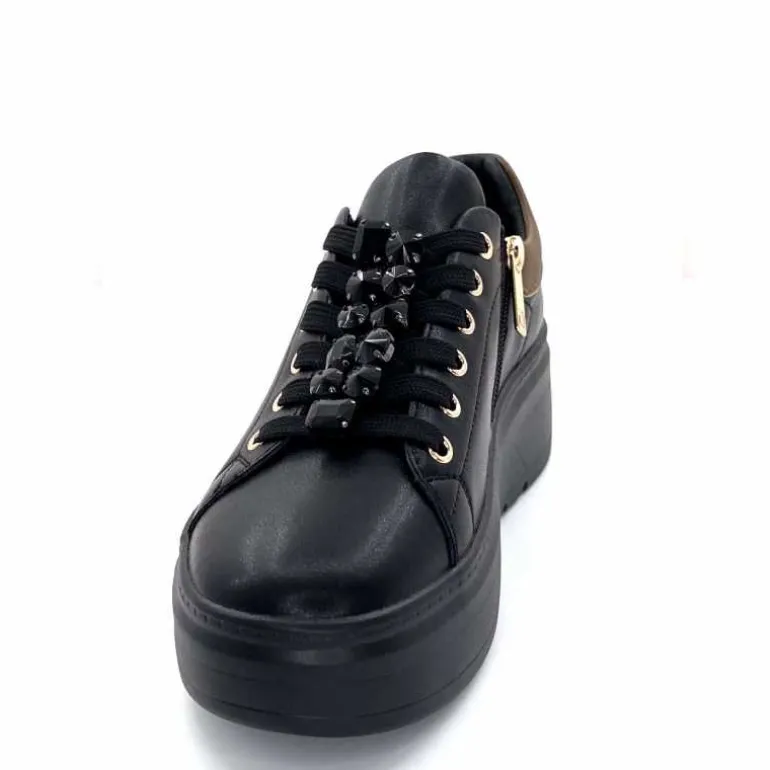 baskets_zip_ivoire__cuir_noir_7.webp Ivoire0130a Baskets Zip Ivoire 675527 Cuir Noir Clearance