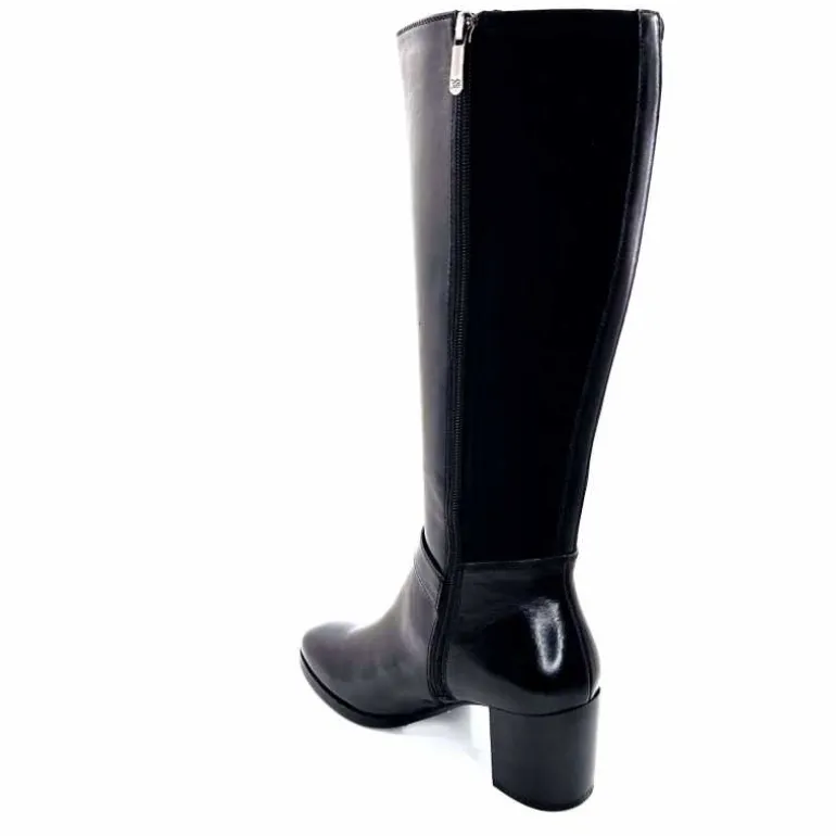 bottes__talon_regarde_le_ciel_joan__cuir_noir_15.webp Regarde Le Ciel Bottes à Talon Joan 18 Cuir Noir Best Sale