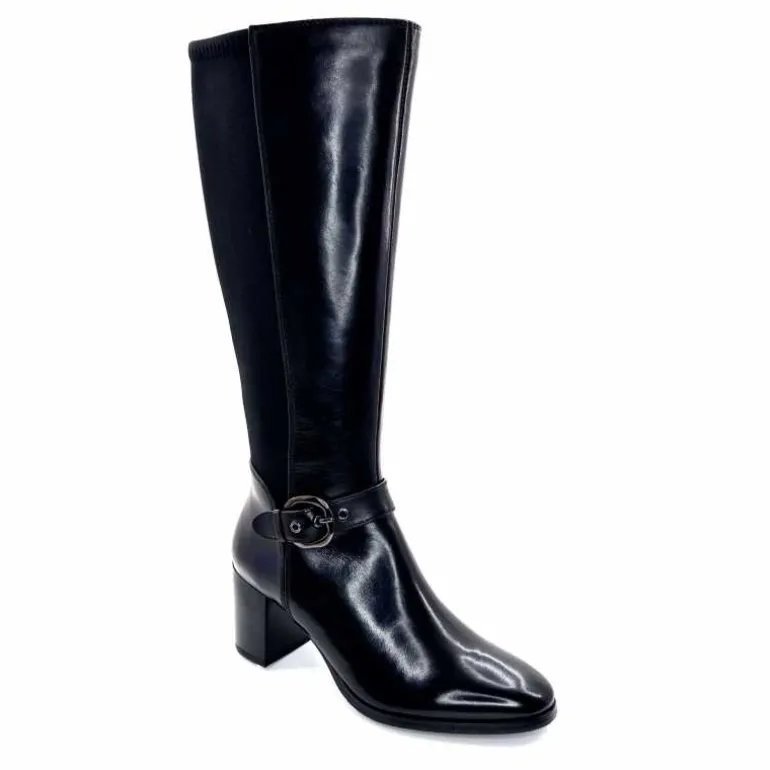 bottes__talon_regarde_le_ciel_joan__cuir_noir_2.webp Regarde Le Ciel Bottes à Talon Joan 18 Cuir Noir Best Sale