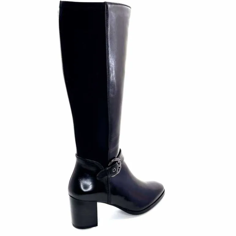 bottes__talon_regarde_le_ciel_joan__cuir_noir_22.webp Regarde Le Ciel Bottes à Talon Joan 18 Cuir Noir Best Sale