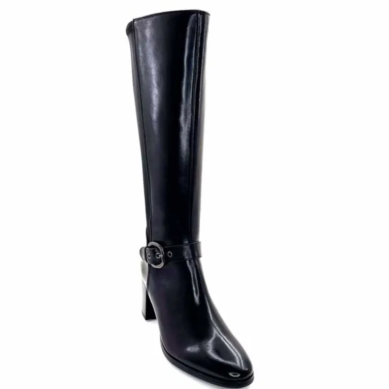 bottes__talon_regarde_le_ciel_joan__cuir_noir_4.webp Regarde Le Ciel Bottes à Talon Joan 18 Cuir Noir Best Sale