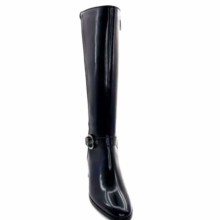 bottes__talon_regarde_le_ciel_joan__cuir_noir_5.webp Regarde Le Ciel Bottes à Talon Joan 18 Cuir Noir Best Sale