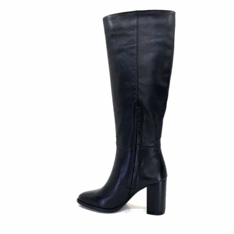bottes__talons_ivoire__cuir_noir_13.webp Ivoire0104a Bottes à Talons Ivoire 52108 Cuir Noir Cheap
