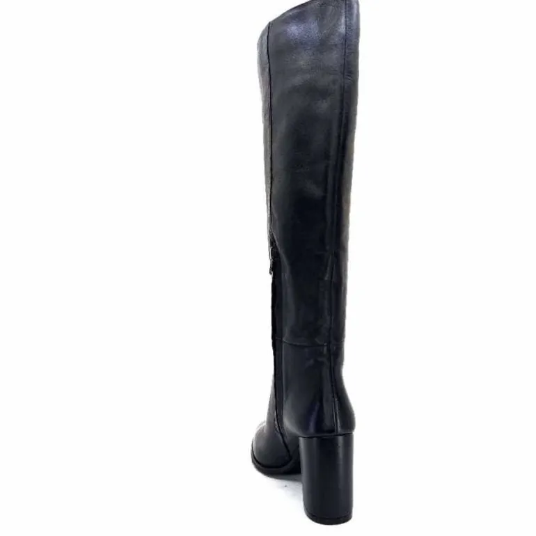 bottes__talons_ivoire__cuir_noir_17.webp Ivoire0104a Bottes à Talons Ivoire 52108 Cuir Noir Cheap