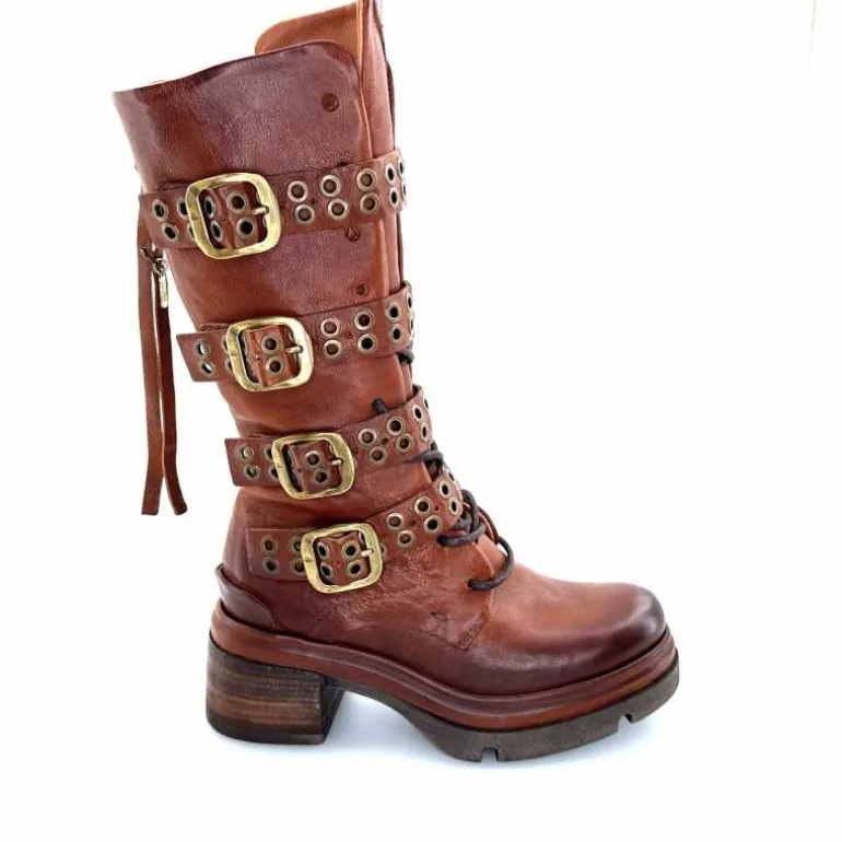 AS 98 Bottes AS98 A89321 Cuir Marron Cheap