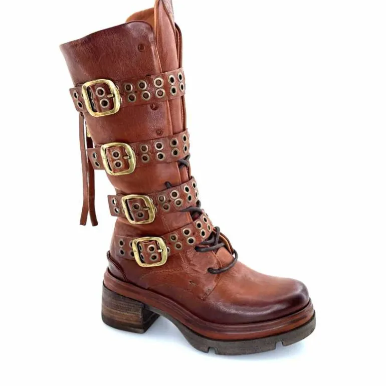 AS 98 Bottes AS98 A89321 Cuir Marron Cheap