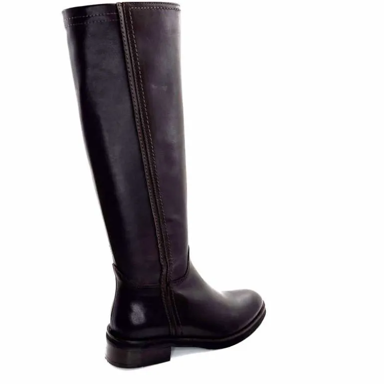 bottes_cavalires_ivoire_e__cuir_marron_fonc_22.webp marcha / m.moustafa Bottes Cavalières Ivoire E216 2947 Cuir Foncé Marron Cheap