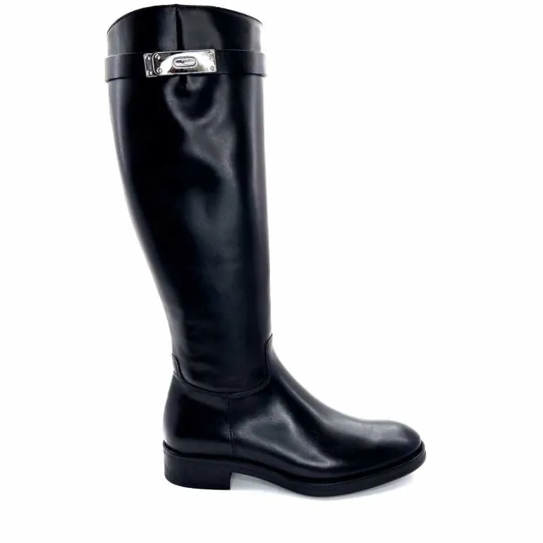 Triver Flight Bottes Cavalières 599 09 Cuir Noir Online
