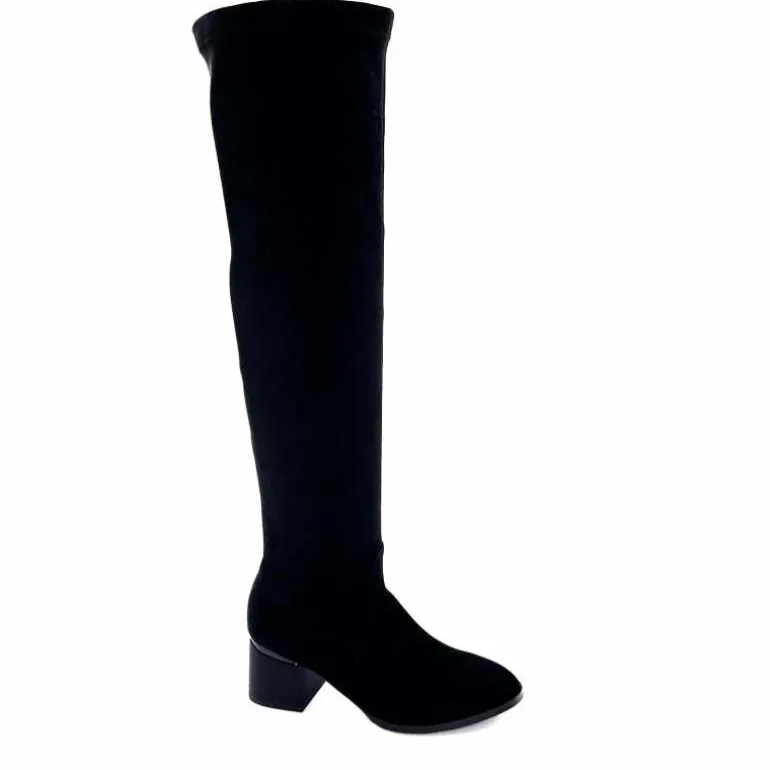 Elue Par Nous Bottes Sapristi Daim Noir Cheap