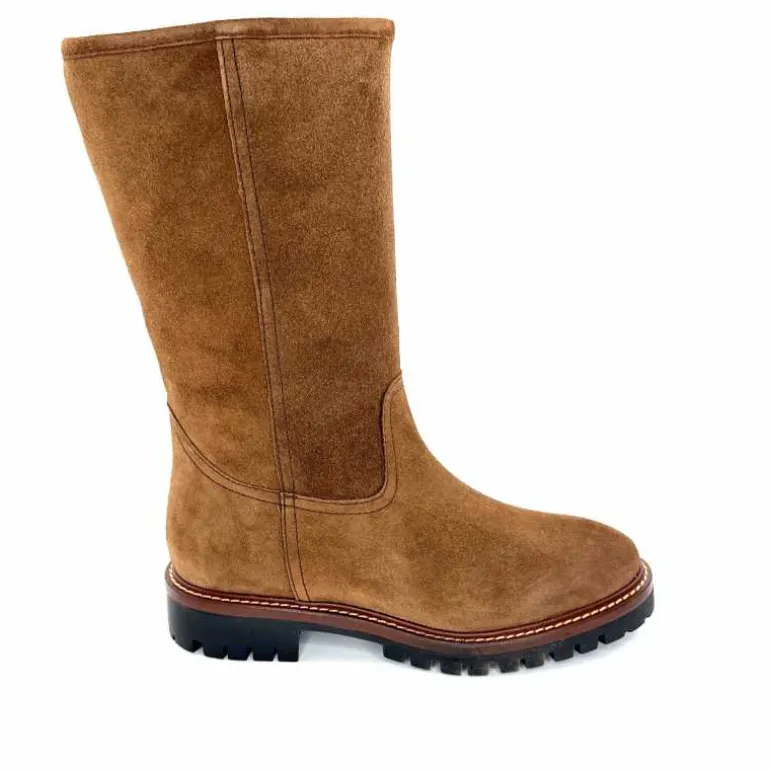 Alpe Bottes Fourrées 5206 Daim Castagna Marron Fashion