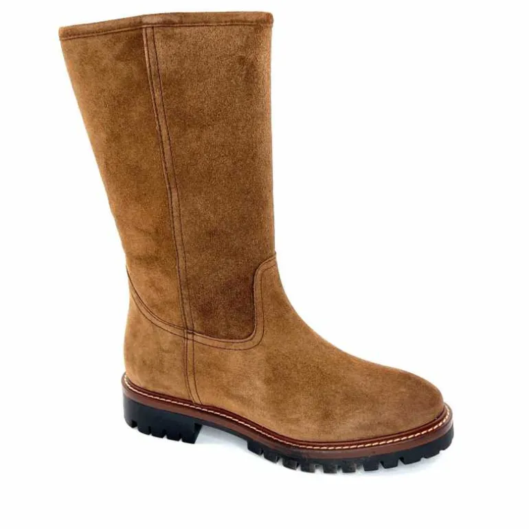 Alpe Bottes Fourrées 5206 Daim Castagna Marron Fashion