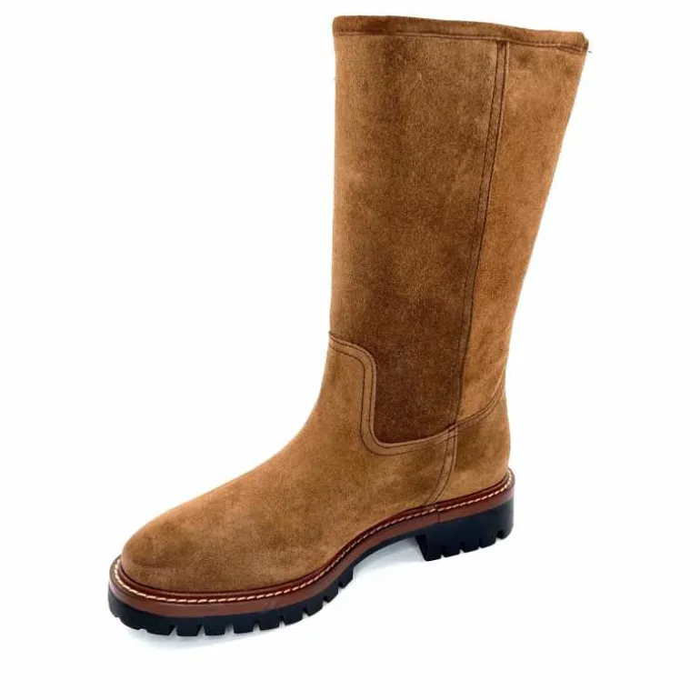 Alpe Bottes Fourrées 5206 Daim Castagna Marron Fashion
