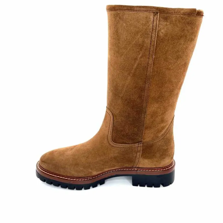 Alpe Bottes Fourrées 5206 Daim Castagna Marron Fashion