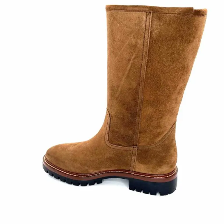 Alpe Bottes Fourrées 5206 Daim Castagna Marron Fashion