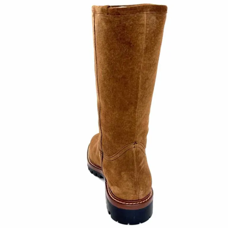 Alpe Bottes Fourrées 5206 Daim Castagna Marron Fashion