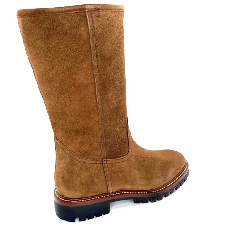 Alpe Bottes Fourrées 5206 Daim Castagna Marron Fashion