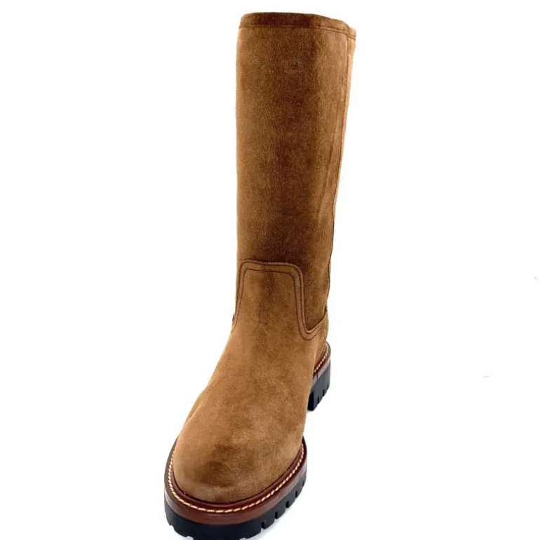 Alpe Bottes Fourrées 5206 Daim Castagna Marron Fashion